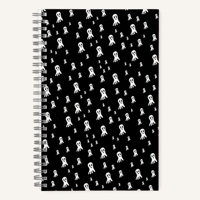 Dark Halloween Ghosts Notizbuch (Vorderseite)