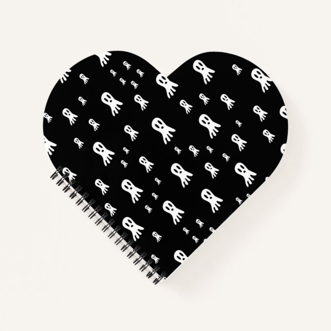 Dark Halloween Ghosts Notizbuch (Vorderseite)