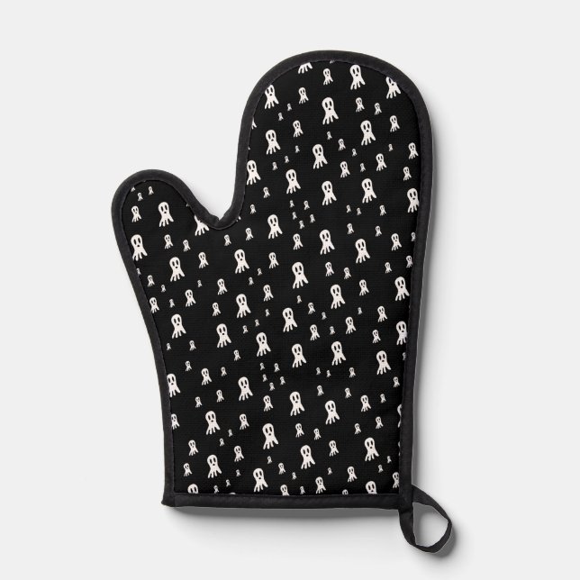 Dark Halloween Ghosts Ofenhandschuh (Vorderseite)