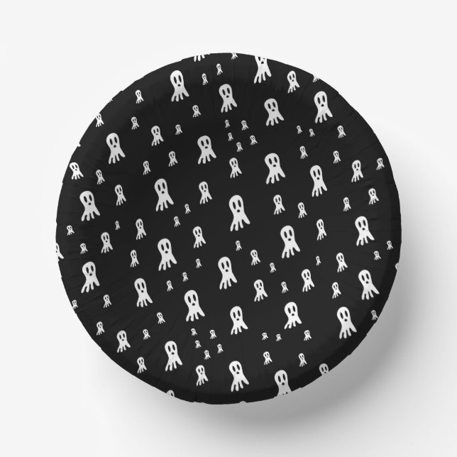 Dark Halloween Ghosts Pappteller (Vorderseite)