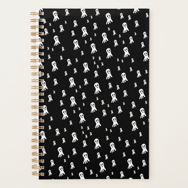 Dark Halloween Ghosts Planer (Vorderseite)