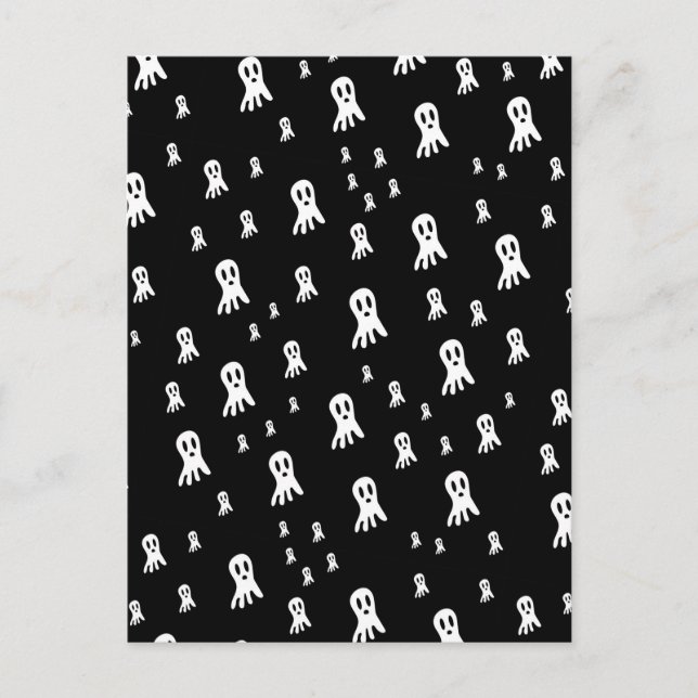 Dark Halloween Ghosts Postkarte (Vorderseite)