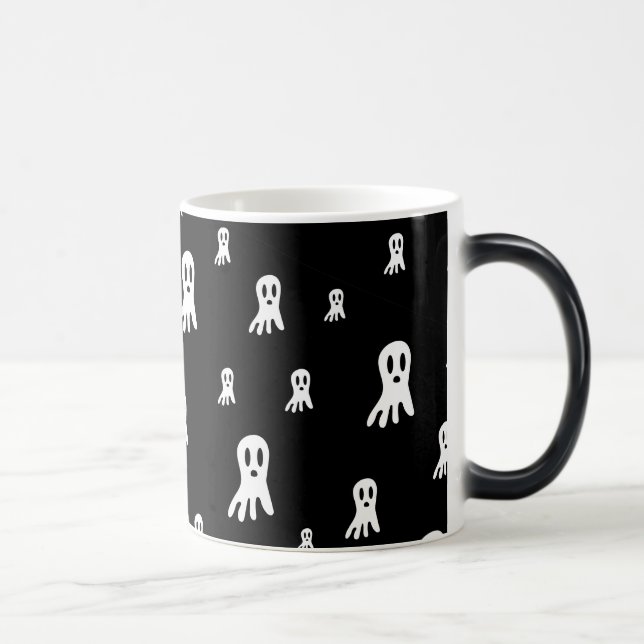 Dark Halloween Ghosts Verwandlungstasse (Rechts)