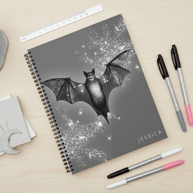 Dark Halloween Glam Bat & Diamonds Wedding Planer (Von Creator hochgeladen)