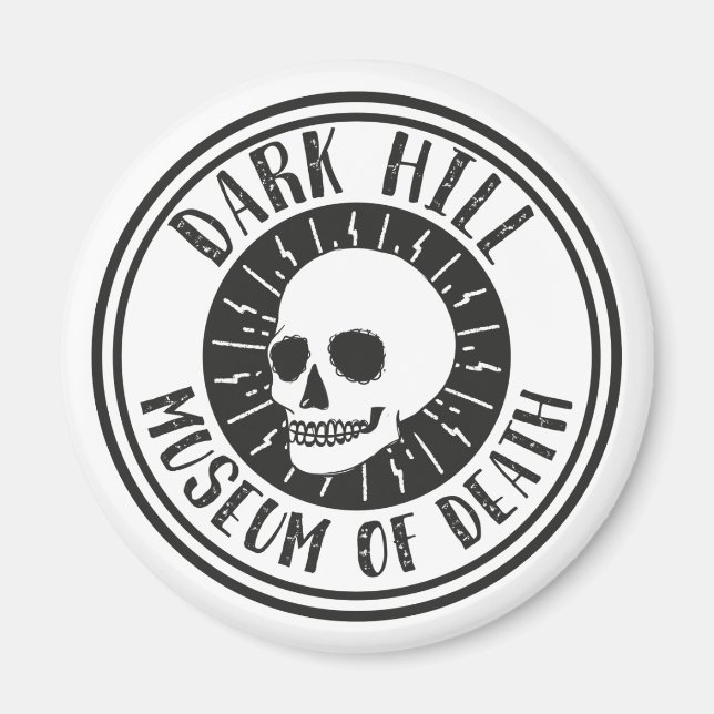 Dark Hill Museum of Death Skull Magnet (Devant)