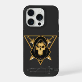 Dark Hooded Skull iPhone 15 Pro Hülle