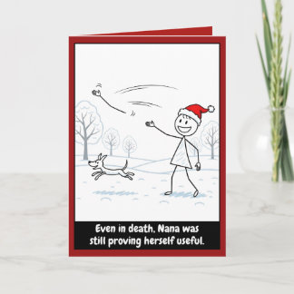 Dark humour Christmas Karte