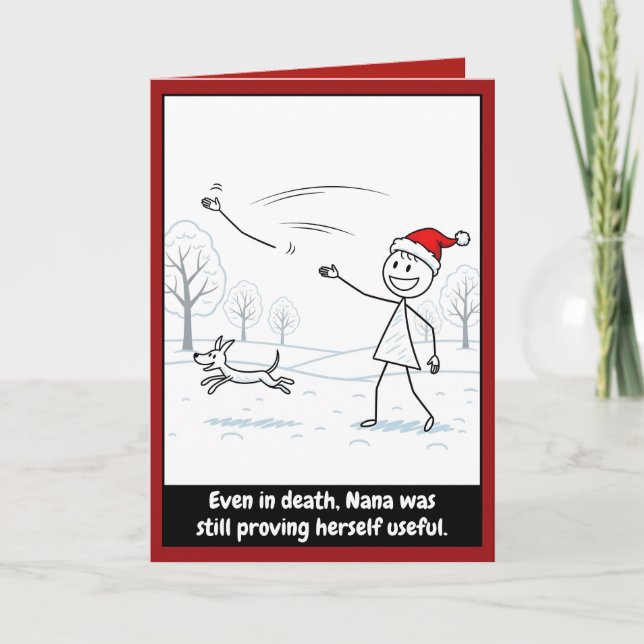 Dark humour Christmas Karte (Vorderseite)