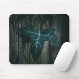 Dark Ivy Leaf Nature Foto Mousepad