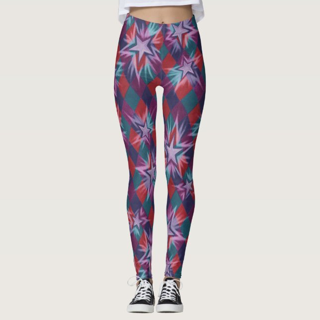 Dark Jester überall in Print-Leggings Leggings (Vorderseite)