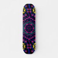 Dark Kaleidoscope Design : Skateboard personnalisé