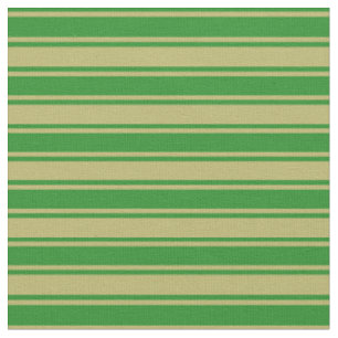 Dark Khaki & Forest Green Stripes/Lines Muster Stoff