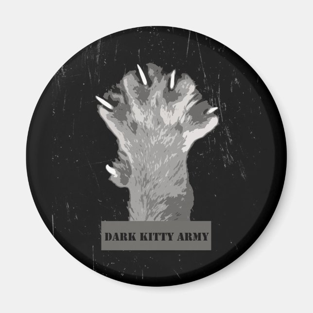 Dark Kitty Army Magnet (Vorne)