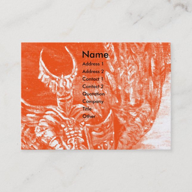 DARK KNIGHT Silver Platinum Metallic Visitenkarte (Vorderseite)