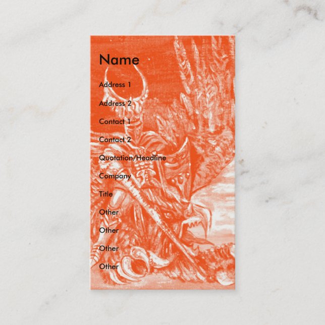 DARK KNIGHT VISITENKARTE (Vorderseite)