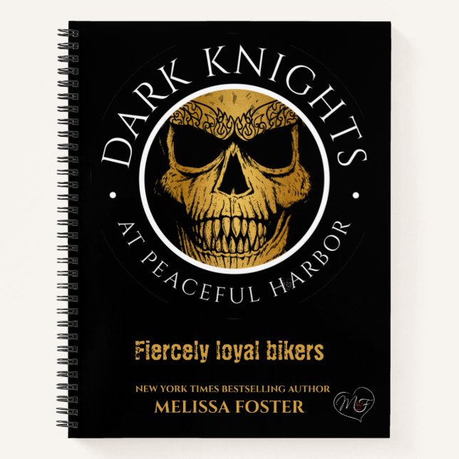 Dark Knights Logo-Notebook - 8,5 Zoll x 11 Zoll Notizbuch (Vorderseite)