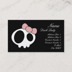 Dark Lady Business Card Visitenkarte