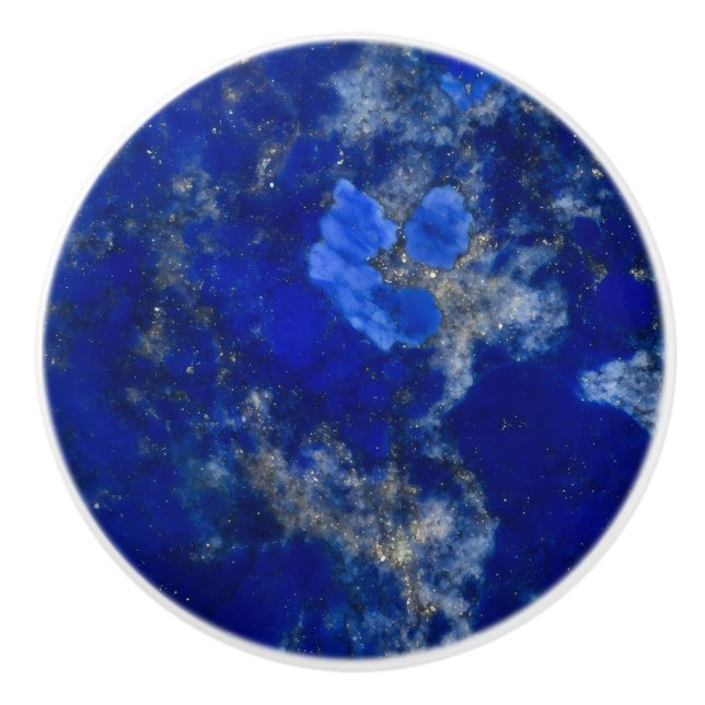 Dark Lapis Lazuli Pattern Keramikknauf (Vorderseite)