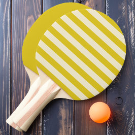 Dark Lemon Polo Streifen und Solid Tischtennis Schläger