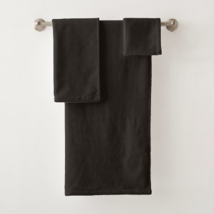Dark Licorice Brown Badhandtuch Set