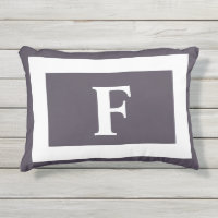 Dark Lila Monogram Bold Initial