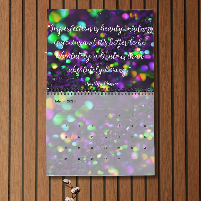 Dark Lila Sparkling Custom Timeframe Kalender (Von Creator hochgeladen)