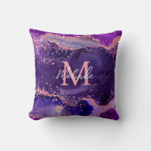 Dark Lila und Pink Glitzer Sequins Agate