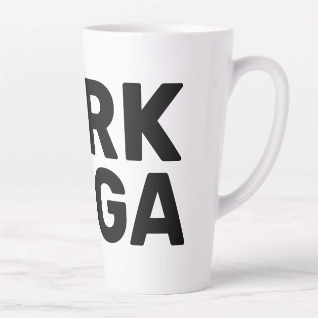 Dark Maga Funny Halloween Trump Elon 2024 Milchtasse (Rechts)