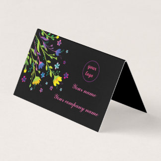 Dark Magique carte de visite de jardin de nuit