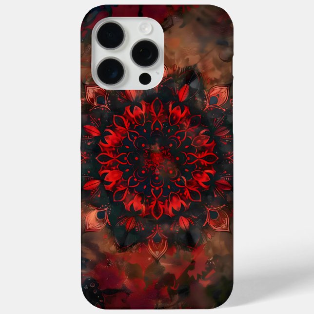 Dark Mandala - Boho Gothic-Geschenk Case-Mate iPhone Hülle (Rückseite)
