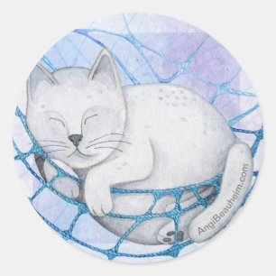 Dark Matter Cat Stickers
