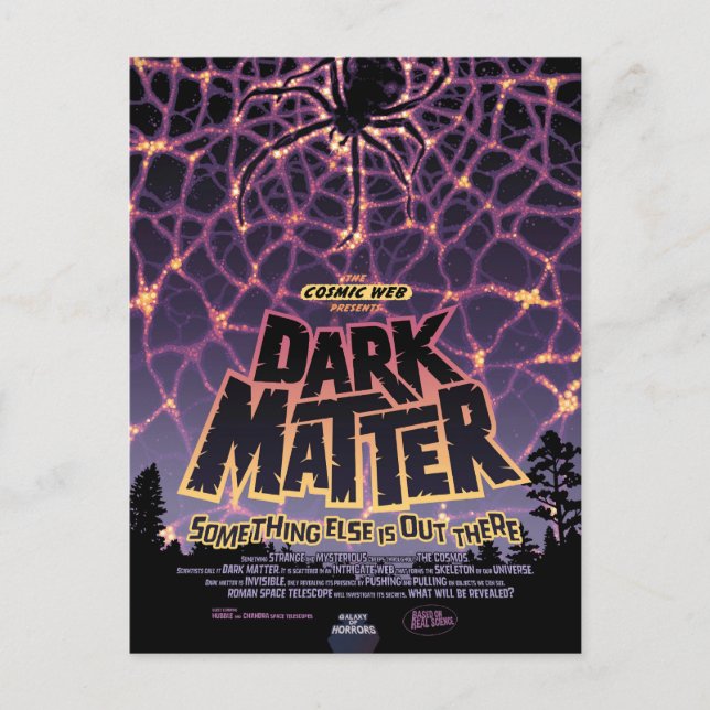 Dark Matter Poster. Postkarte (Vorderseite)