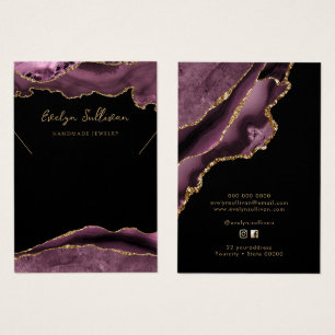 Dark-mauve-agate-Halskette