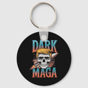 Dark Mega 2024 US Trump Halloween Costume Funny S Schlüsselanhänger