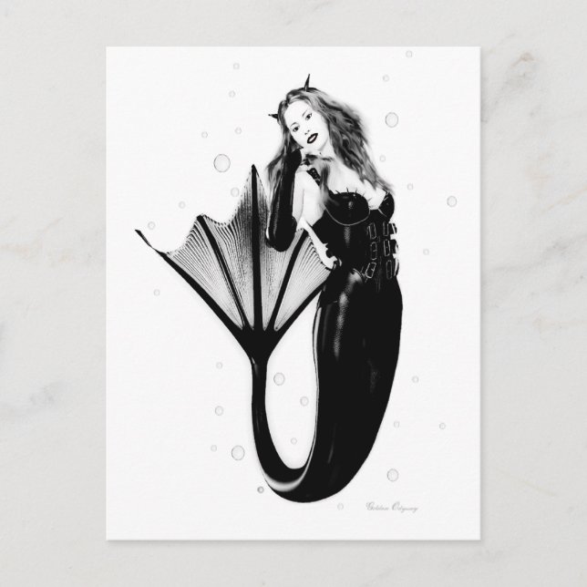 Dark Mermaid Postkarten (Vorderseite)
