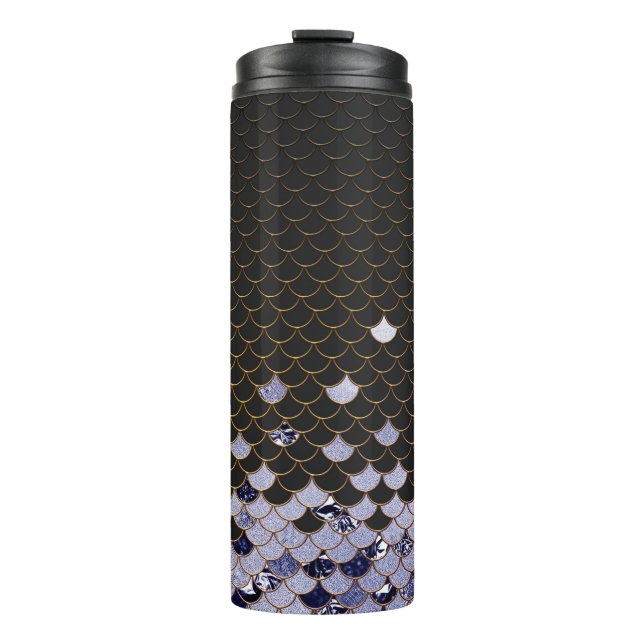 Dark Mermaid Scales Thermosbecher (Vorderseite)