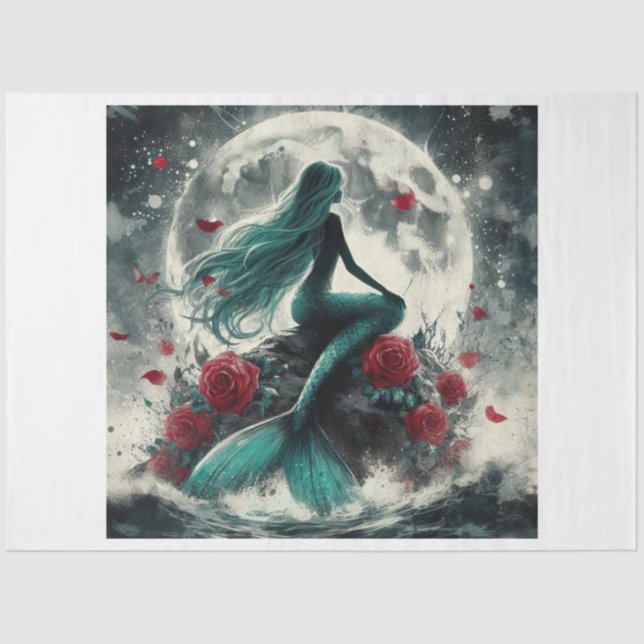 Dark Mermaid Seidenpapier (Vorderseite)