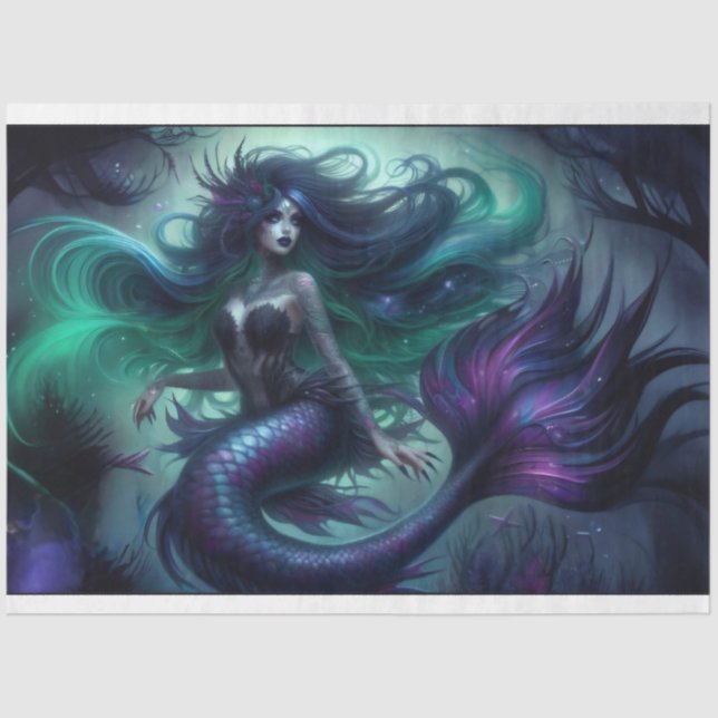 Dark Mermaid Seidenpapier (Vorderseite)