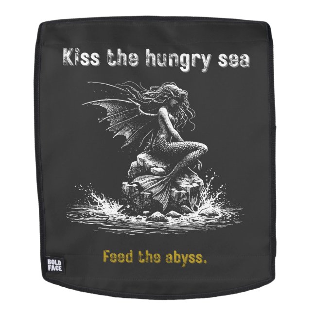 Dark Mermaid Siren  Rucksack (Abnehmbare Front)