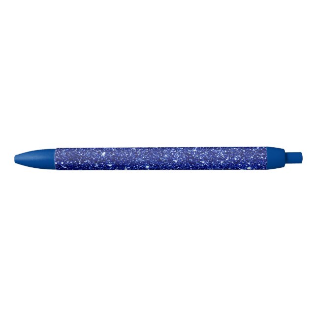 Dark Midnight Blue Glitzer Kugelschreiber (Vorderseite)