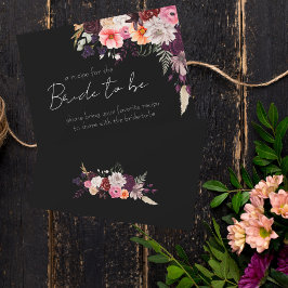 Dark Moody Bringen Sie eine Rezept-Enclousekarte m RSVP Karte