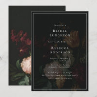 Dark Moody Elegant Blume Bouquet Brautparty