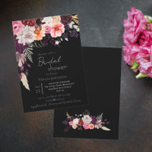 Dark Moody Floral Brautparty