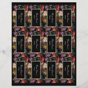 Dark Moody Floral romantique do-it-yourself Cartes