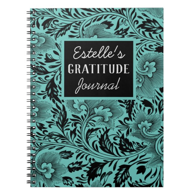 Dark Moody Foliard Journal de Gratitude (Devant)