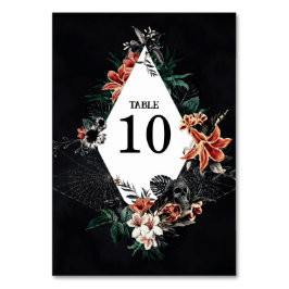 Dark Moody Goth Tischnummer Card Einzigartig