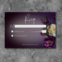 Dark Moody Lila Lavender Floral Moderne Kein Abend