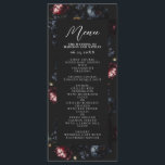 Dark Moody Romantic Black Peony Gothic Wedding Menükarte<br><div class="desc">Set Sie die Bühne für ein abwechslungsreiches und elegantes Event mit Gotischen Menüs. Diese luxuriösen Blumenmenüs bieten ein Bouquet aus schwarzen und roten Pfannkuchen und blauen Beeren mit schwarzem Hintergrund. Es ist perfekt für eine dramatische und unvergessliche Feier. Sie sind ideal für Liebhaber von dunkler Romantik und zeitlosen Reiz.</div>