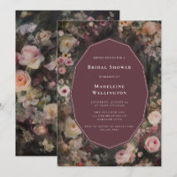Dark Moody Romantic Floral Wedding Brautparty