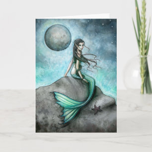 Dark Moon Mermaid-Karte von Molly Harrison Karte